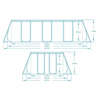 Vrtni Bazen S Okvirom 404 X 201 X 100 Cm 11 U 1 Bestway 56441 4