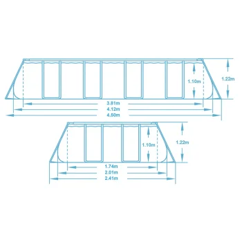 Vrtni Bazen S Okvirom 412x201x122 Cm 17 U 1 Bestway 56457n 13