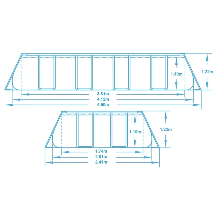 Vrtni Bazen S Okvirom 412x201x122 Cm 17 U 1 Bestway 56457n 13