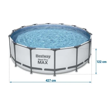 Vrtni Bazen S Okvirom 427 X 122 Cm 19 U 1 Bestway 5612x Stroj Za Mjehuriće Besplatno 8