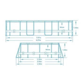Vrtni Bazen S Okvirom 427 X 250 X 100 Cm 12 U 1 Bestway 56714 7