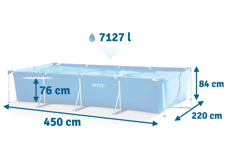 Vrtni Bazen S Okvirom 450 X 220 X 84 Cm Intex 28273 3