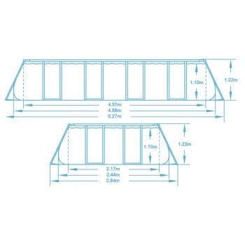 Vrtni Bazen S Okvirom 488 X 244 X 122 Cm 10 U 1 Bestway 561mb 15