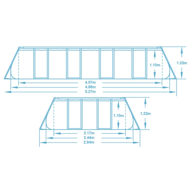 Vrtni Bazen S Okvirom 488 X 244 X 122 Cm 10 U 1 Bestway 561mb 15
