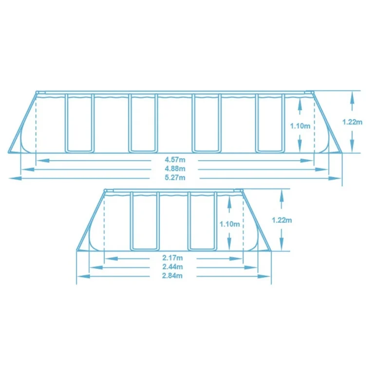 Vrtni Bazen S Okvirom 488 X 244 X 122 Cm 17 U 1 Bestway 56670 7