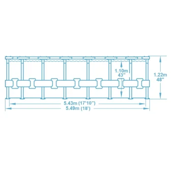 Vrtni Bazen S Okvirom 549 X 122 Cm 11 U 1 Bestway 5618y 7
