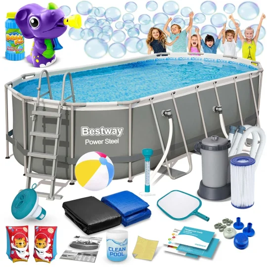 Vrtni Bazen S Okvirom 549 X 274 X 122 Cm 17 U 1 Bestway 56710, Plava, Var. 56710 M 1
