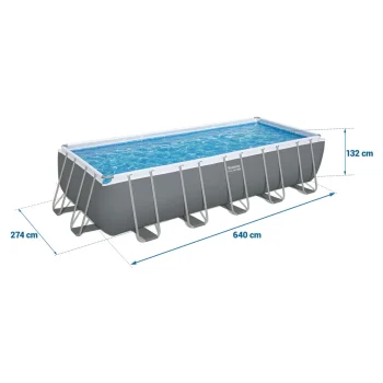 Vrtni Bazen S Okvirom 640 X 274 X 132 Cm 12 U 1 Bestway 5612b 11
