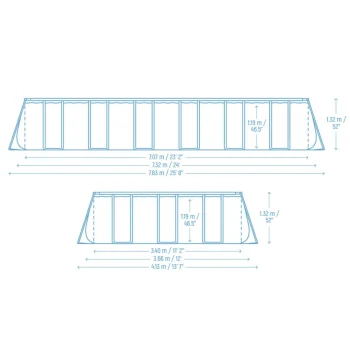 Vrtni Bazen S Okvirom 732 X 366 X 132 Cm 11 U 1 Bestway 561 Kg 7