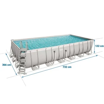 Vrtni Bazen S Okvirom 732 X 366 X 132 Cm 18 U 1 Bestway 56474, Plava 3