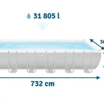 Vrtni Bazen S Okvirom 732 X 366 X 132 Cm 9 U 1 Intex 26364 5