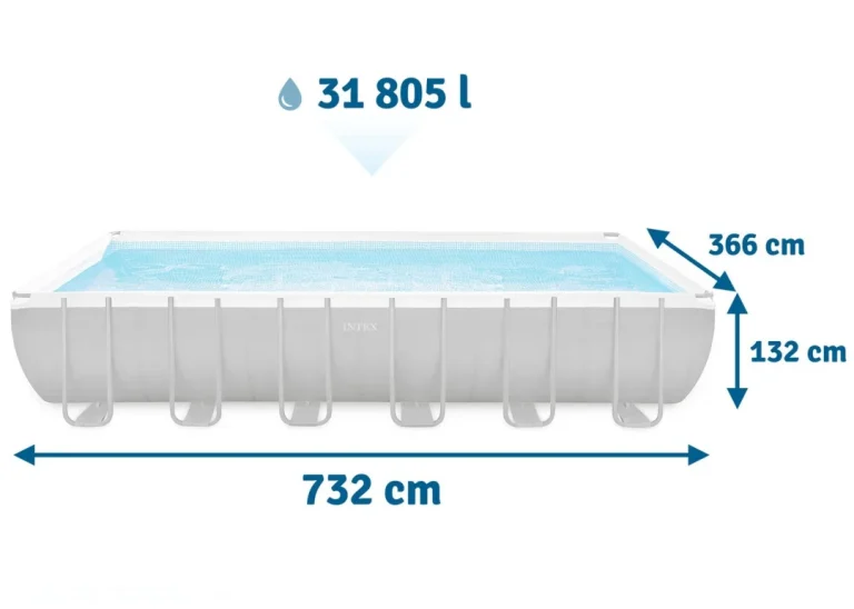 Vrtni Bazen S Okvirom 732 X 366 X 132 Cm 9 U 1 Intex 26364 5