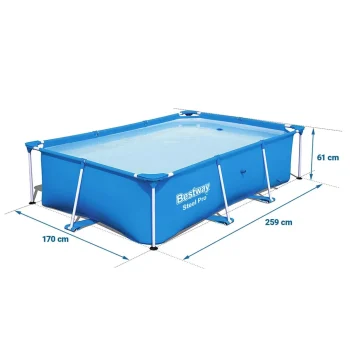 Vrtni Bazen S Okvirom Bestway 56403, 259 × 170 × 61 Cm, Set 15 U 1 3