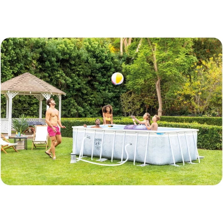 Vrtni Bazen S Okvirom Intex 26780, 400 × 200 × 100 Cm, Set 18 U 1 10