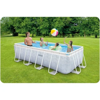 Vrtni Bazen S Okvirom Intex 26780, 400 × 200 × 100 Cm, Set 18 U 1 11