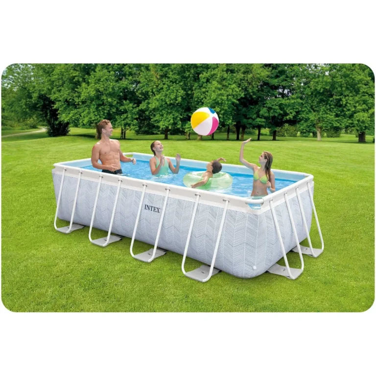 Vrtni Bazen S Okvirom Intex 26780, 400 × 200 × 100 Cm, Set 18 U 1 11