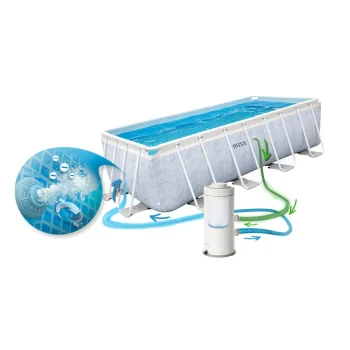 Vrtni Bazen S Okvirom Intex 26780, 400 × 200 × 100 Cm, Set 18 U 1 6