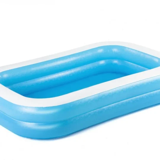 Vrtni Bazen Za Djecu 6+ Napuhavanje 2 Prstena 262x175x51cm Bestway + Krpa Za Popravak 1