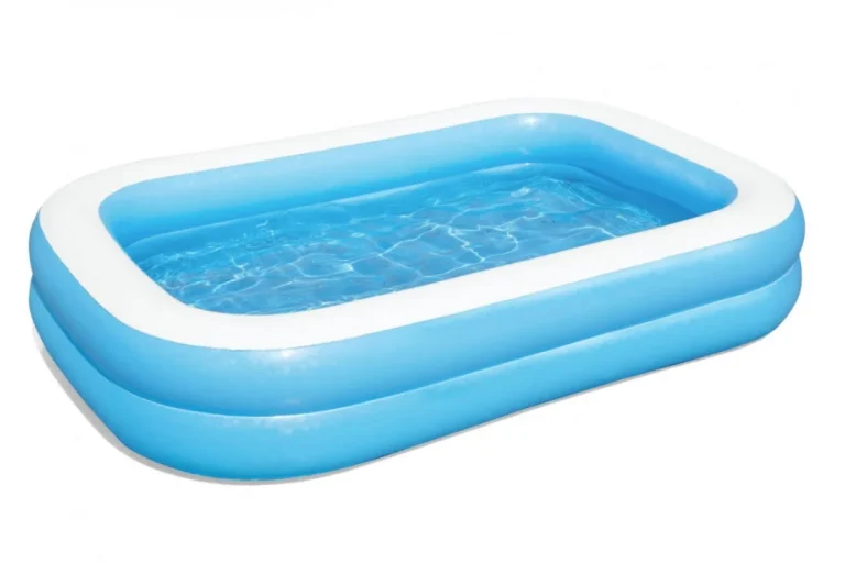 Vrtni Bazen Za Djecu 6+ Napuhavanje 2 Prstena 262x175x51cm Bestway + Krpa Za Popravak 2