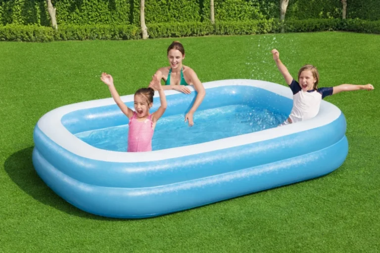 Vrtni Bazen Za Djecu 6+ Napuhavanje 2 Prstena 262x175x51cm Bestway + Krpa Za Popravak 4