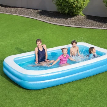 Vrtni Bazen Za Djecu 6+ Napuhavanje 2 Prstena 305x183x46cm Bestway + Krpa Za Popravak 5
