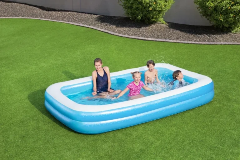 Vrtni Bazen Za Djecu 6+ Napuhavanje 2 Prstena 305x183x46cm Bestway + Krpa Za Popravak 5