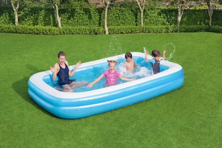 Vrtni Bazen Za Djecu 6+ Napuhavanje 2 Prstena 305x183x46cm Bestway + Krpa Za Popravak 6