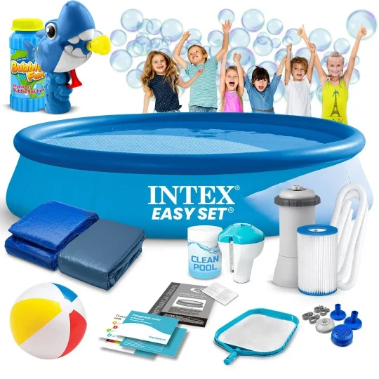 Vrtni Ekspanzijski Bazen 366 X 76 Cm 15 U 1 Intex 28132 + Stroj Za Mjehuriće Besplatno 1