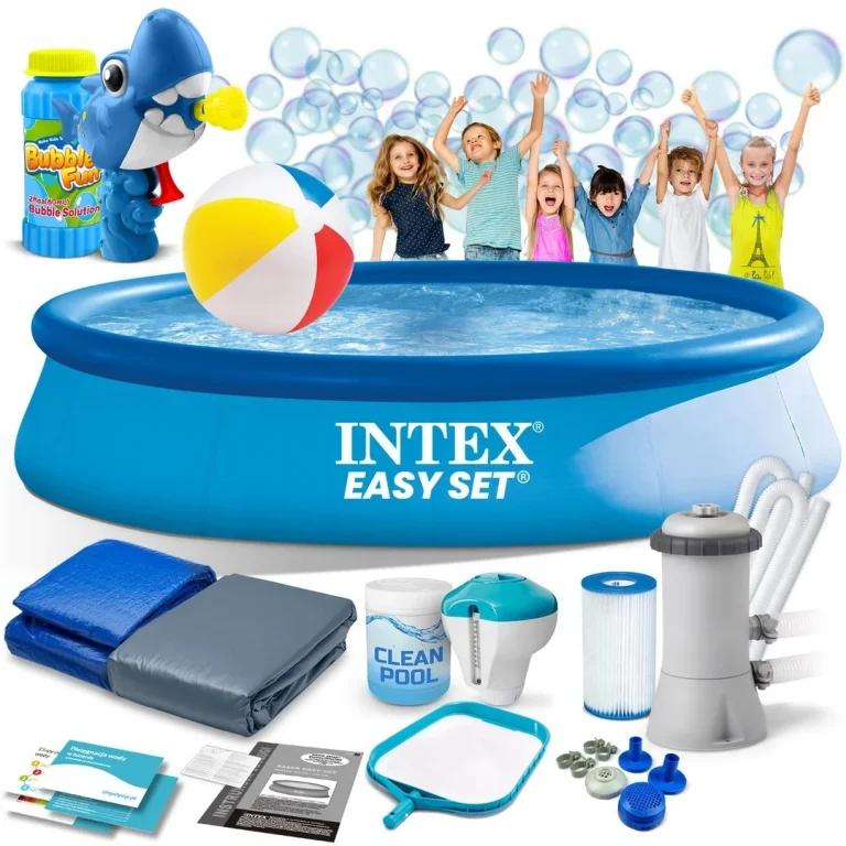Vrtni Ekspanzijski Bazen 396 X 84 Cm 15 U 1 Intex 28142 + Stroj Za Mjehuriće Besplatno 1