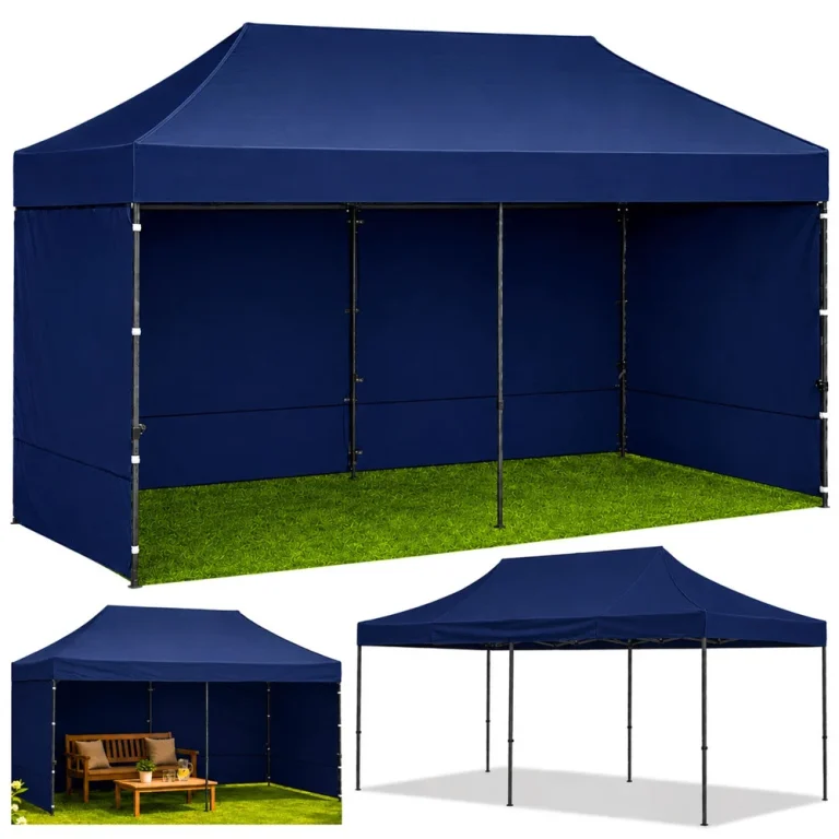 Vrtni Ekspresni šator Paviljon 3x6 M, Tamnoplavi 1