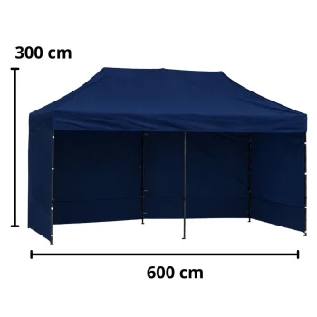 Vrtni Ekspresni šator Paviljon 3x6 M, Tamnoplavi 8