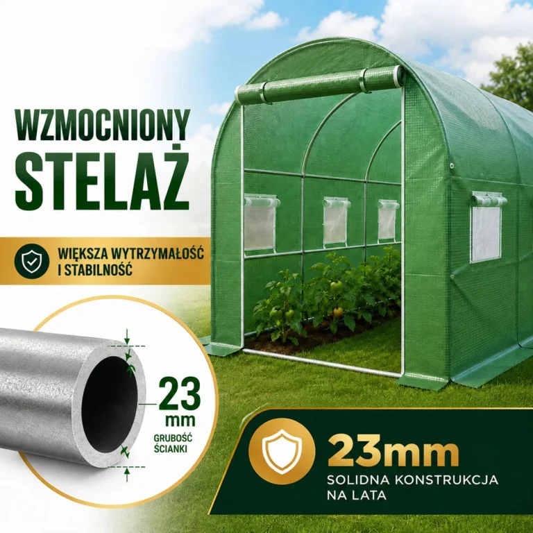Vrtni Folijski Tunel Za Povrće Pro, 8 × 3 × 2 M, 24 M² 12