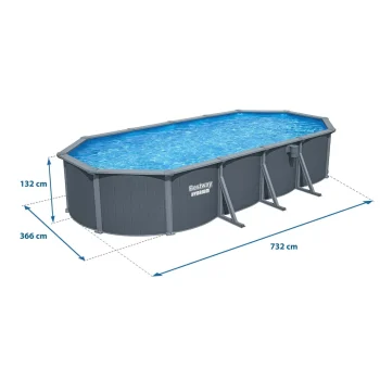 Vrtni Panelni Bazen Za Cijelu Godinu 732x366x132 Cm 13 U 1 Bestawy 561cw 9