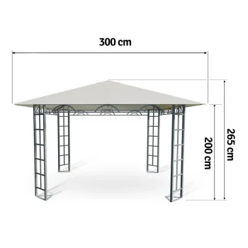 Vrtni Paviljon Plonos 3 × 3 M Bež 4932 4