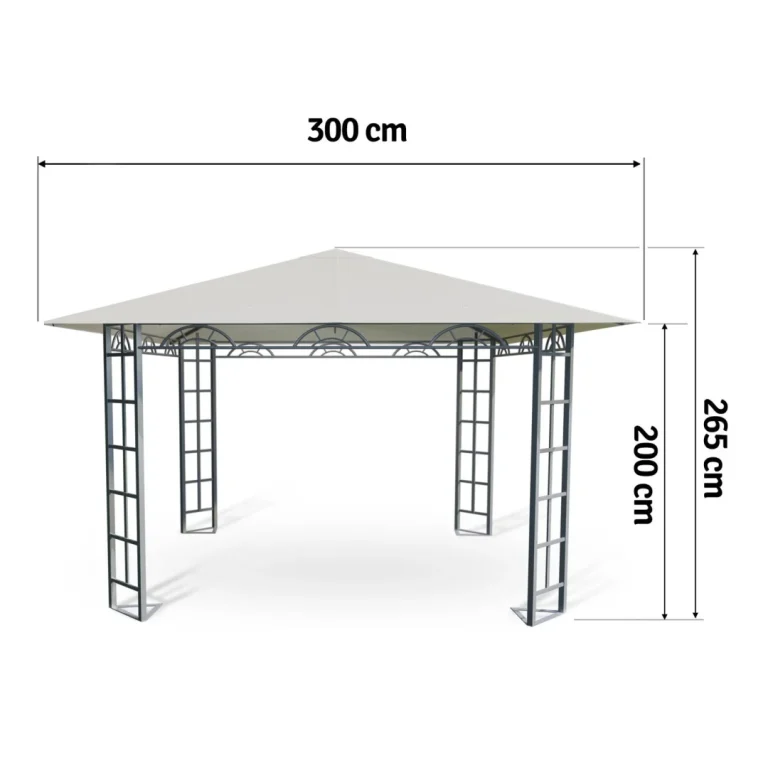 Vrtni Paviljon Plonos 3 × 3 M Bež 4934 4