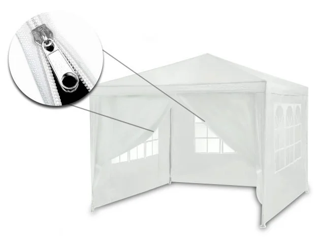 Vrtni Paviljon Plonos 3 × 3 M Bijeli 4936 3