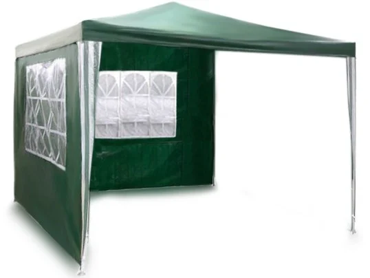 Vrtni Paviljon Plonos 3 × 3 M S 2 Zida Zeleni 1