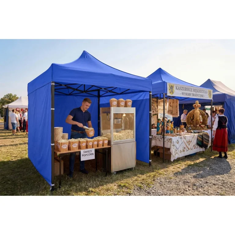 Vrtni Paviljon Plonos 3 × 3 M S 3 Zida, Plavi 12