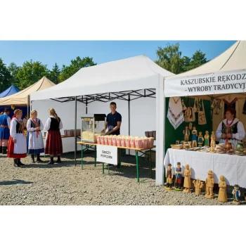 Vrtni Paviljon Plonos 3 × 6 M S 3 Zida, Bijeli 11