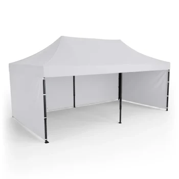 Vrtni Paviljon Plonos 3 × 6 M S 3 Zida, Bijeli 4