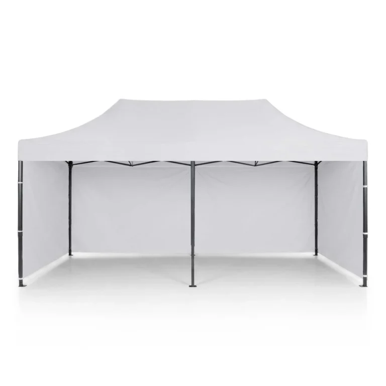 Vrtni Paviljon Plonos 3 × 6 M S 3 Zida, Bijeli 5