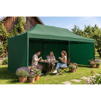 Vrtni Paviljon Plonos 3 × 6 M S 3 Zida, Zeleni 11