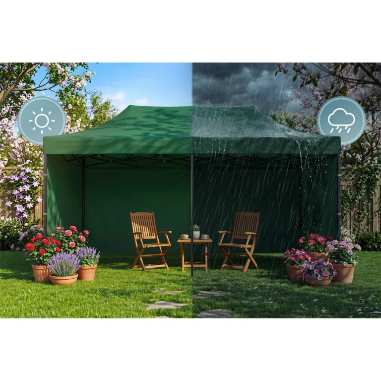 Vrtni Paviljon Plonos 3 × 6 M S 3 Zida, Zeleni 3