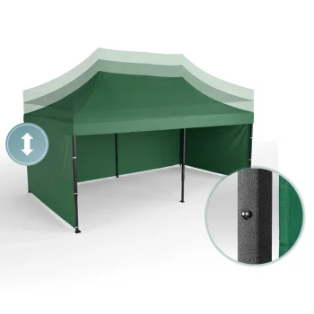 Vrtni Paviljon Plonos 3 × 6 M S 3 Zida, Zeleni 9