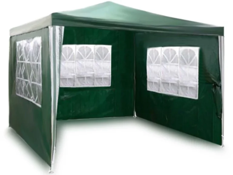 Vrtni Paviljon S 3 Stijenke, 3 × 3 M, Zeleni, Plonos 1