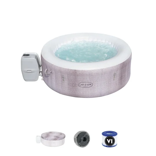 Vrtni Spa Centar Cancun Lay Z Spa Airjet Bestway Za 4 Osobe + Pumpa, Filter + Navlaka 1