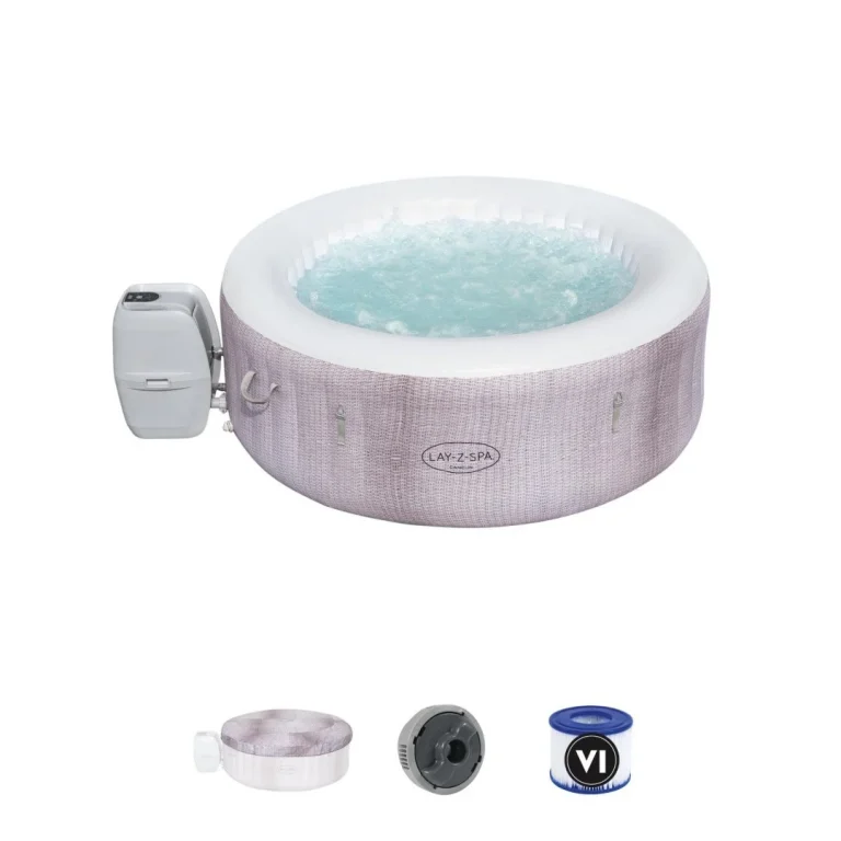 Vrtni Spa Centar Cancun Lay Z Spa Airjet Bestway Za 4 Osobe + Pumpa, Filter + Navlaka 1