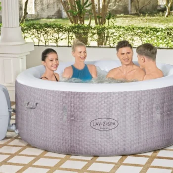 Vrtni Spa Centar Cancun Lay Z Spa Airjet Bestway Za 4 Osobe + Pumpa, Filter + Navlaka 7