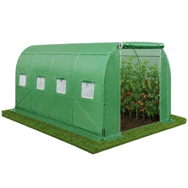 Vrtni Staklenik Od Folije Za Povrće S Prozorima, Zeleni, Uv, 4x2,5x2 M, 10m² 2