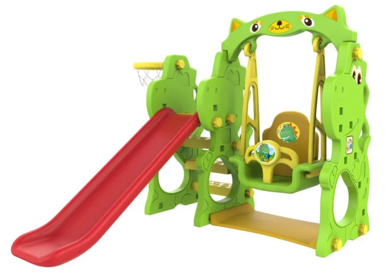 Vrtni Tobogan 3 U 1 S Ljuljačkom I Košem Dinosaur 1